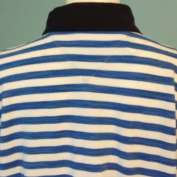 SALE NWT Mens Tommy Hilfiger Striped Polo. L - Picture 4 of 7